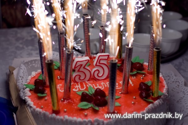 Именинный торт 35 лет